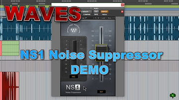 WAVES NS1 Noise Suppressor Demo - Cleaning Up Background Noise In a Voice Track