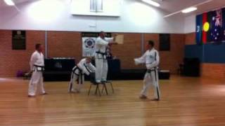ITFA Taekwon-Do Jumping Reverse Turning Kick