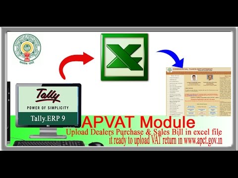 apvat Excel file Update thourgh Tally ERP9