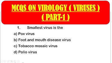 MCQS ON VIRUSES || virology mcqs questions with answers || PART 1 || MICROBIOLOGY