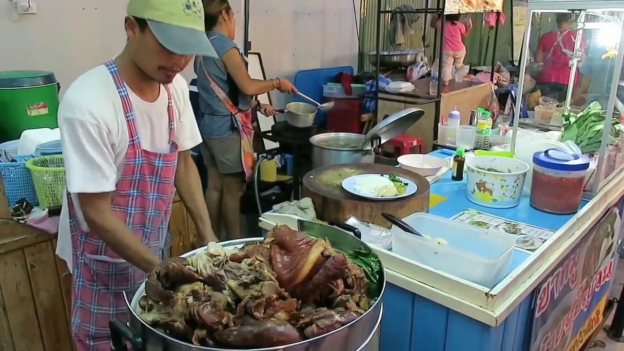 Thai Pork Knuckle Northern Pork Sausages Thai Street Food YouTube