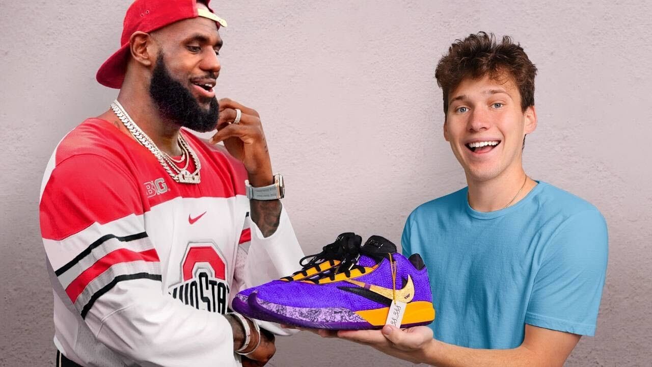 ⁣I Surprised LeBron James with Custom Shoes