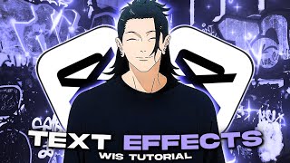 CapCut PC | WIS Text Effects Tutorial