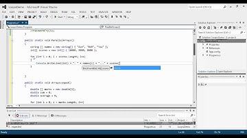 C# Lesson 55 - Parallel Arrays