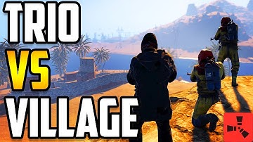 TRIO Competes With VILLAGE First Day of Wipe!! - RUST CONSOLE MOVIE (Pt.1)