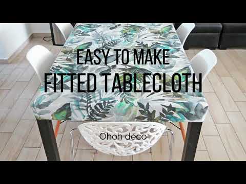 Easy to make fitted tablecloth