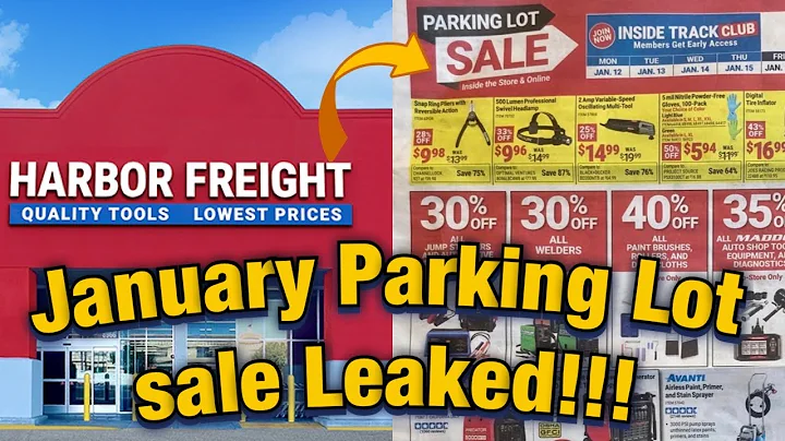 🚨 Harbor Freight January Parking Lot Sale LEAKED! Best Deals Revealed