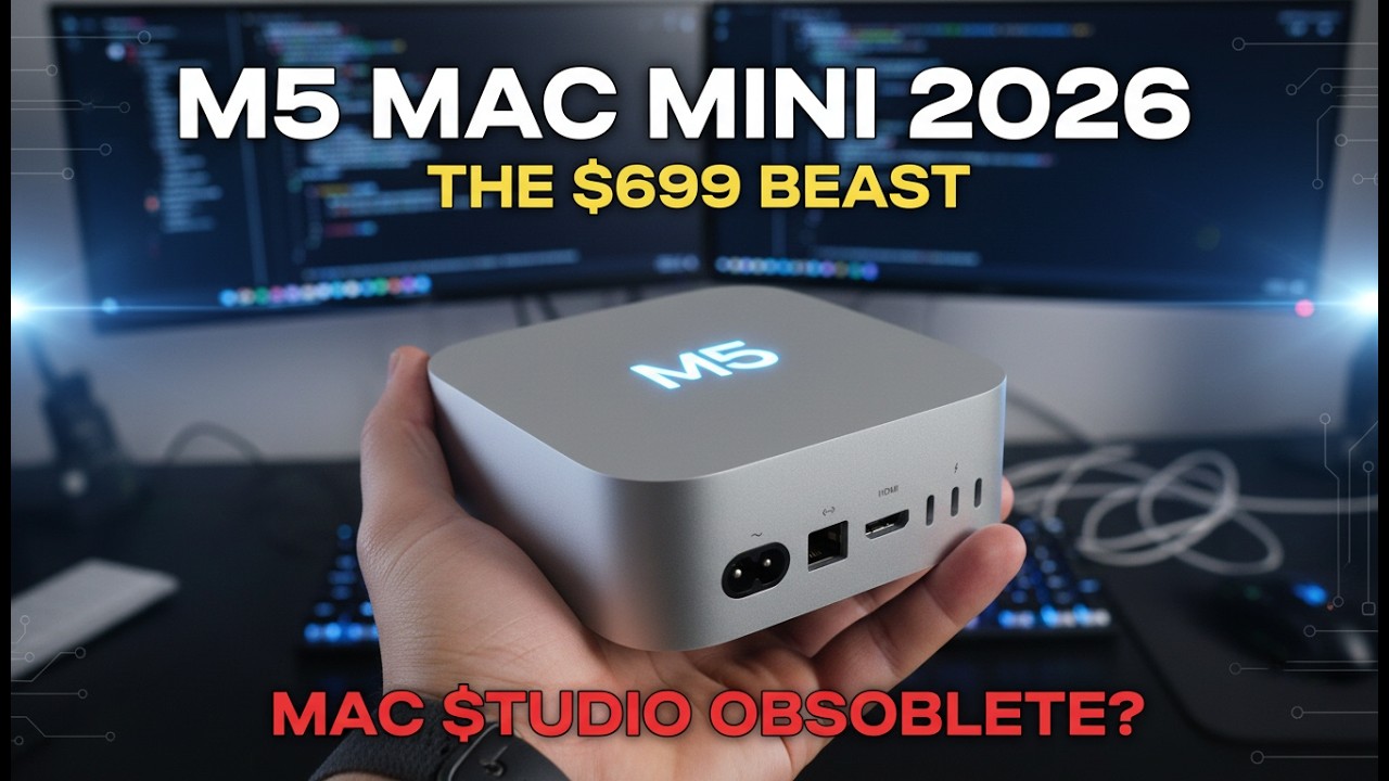M5 Mac Mini 2026 – The $699 Beast That Makes Mac Studio Obsolete - YouTube
