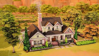 Beautiful Redbrick Home | The Sims 4 speed build | unicornpoopz