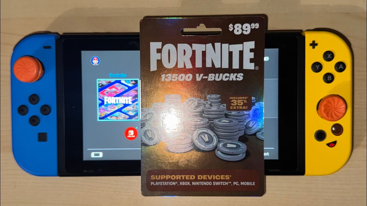HOW TO REDEEM FORTNITE V-BUCKS CODE ON NINTENDO SWITCH IN