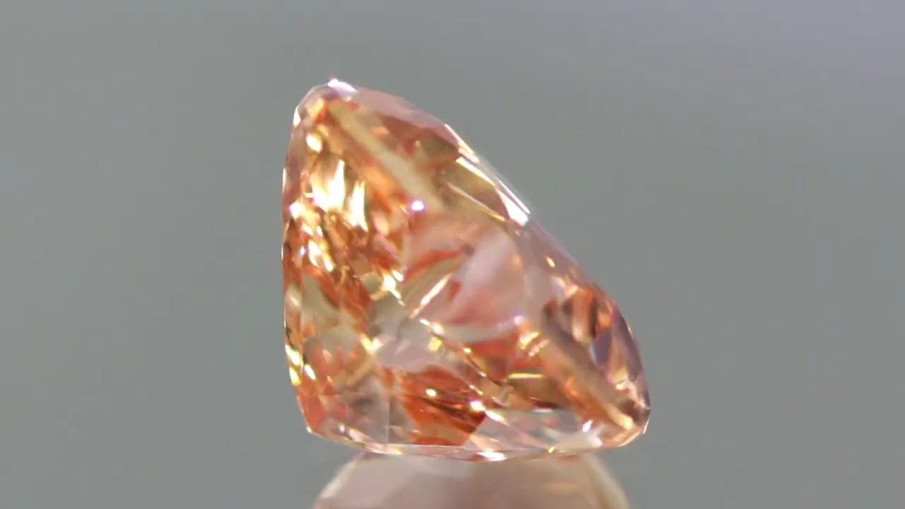 天然インペリアルトパーズ 1.26ct 【ピンキッシュオレンジ】 ハート