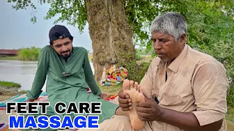 ASMR FEET & MASSAGE THERAPY YOUNG BOY FOR TICKLISH & RELAX | FOOT REFLEXOLOGY 🦶| FEET MASSAGE MEN