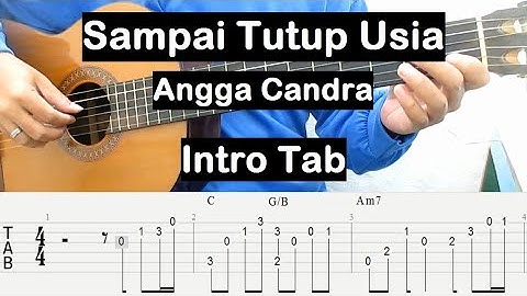 Belajar Gitar Sampai Tutup Usia Angga Candra (Intro) TAB Tutorial