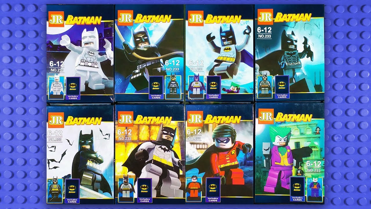 LEGO Batman Minifigures (knock-off) JR 233 - YouTube