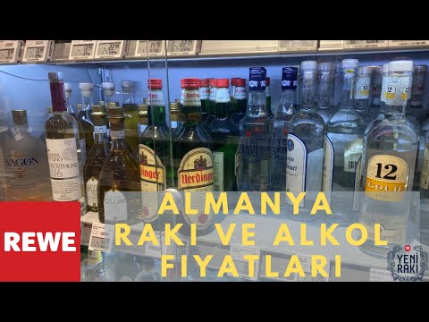 Almanya Market Alışverişi / Raki, Jack Daniels, Ouzo, Jager, Rum, Cin ve Alkol Fiyatları - Rewe