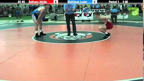 Mens Freestyle 65 KG Anthony Abidin vs. Mattheos L...