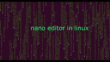 linux 07 nano editor