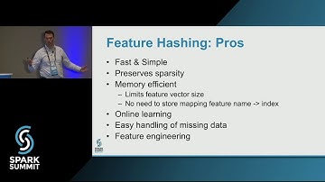 Feature Hashing for Scalable Machine Learning: Spark Summit East talk by: Nick Pentreath