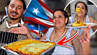 Cooking Puertio Rican Lasagna With My Mom @crazymamma4095 | Delicious ￼