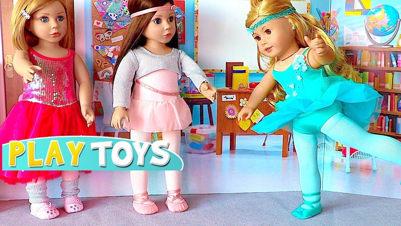 Baby Dolls  Dress up with Ballerina Outfits for Ballet Class! Play Toys!