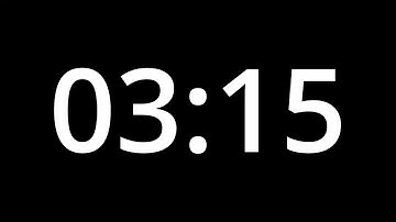 3 MINUTE 15 SECOND TIMER - No Sound - Full HD 1080p - COUNTDOWN - 195 SECOND