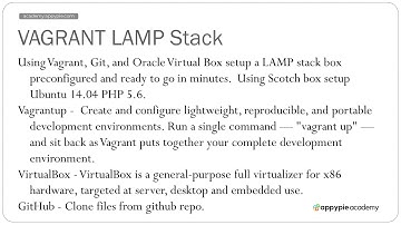 Introduction to Vagrant Oracle Virtual Box: Lesson 26