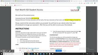 Reset Student Passwords