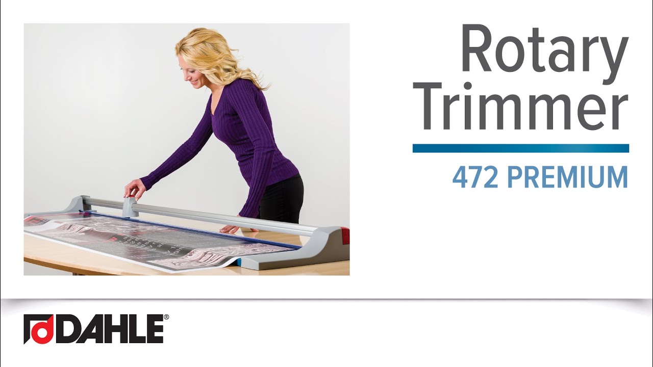 Dahle 472 Premium Rotary Trimmer - 72" Cutting Length, High Precision for Banners, Posters & More