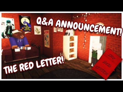 THE RED LETTER Q&A ANNOUNCEMENT!!! | T3RR4NCH ft. ItsTrix [Minecraft Roleplay]