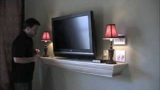 http://www.hiddenwiremantels.com. This video will show you how to install and use a Hidden Wire Mantel to hide your tv wires. 