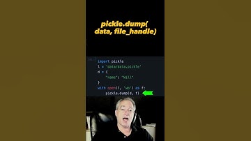 Use pickle to save Python objects to file #python #shorts
