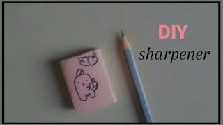 How to make Cute Pencil Sharpener School Supplies Craft Ideas||waste matchstick||#shorts