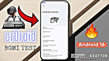 Cr Droid Android 16 Bgmi Test Any Oneplus Mobiles Full Detail Review #crdroid#android16#oneplusindia