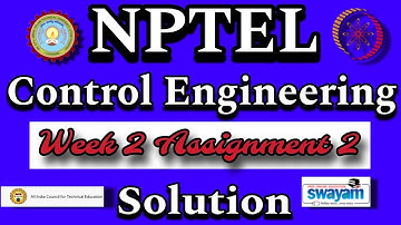 NPTEL Control Engineering Assignment 2 Solution #week2