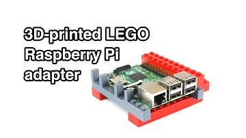 3D-printed Lego Raspberry Pi Adapter