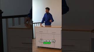3-in-1 Kitchen Island: Ultimate Space-Saving Solution! #shorts