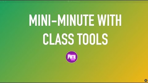 Mini-Minute with Class Tools: Create Live Captions