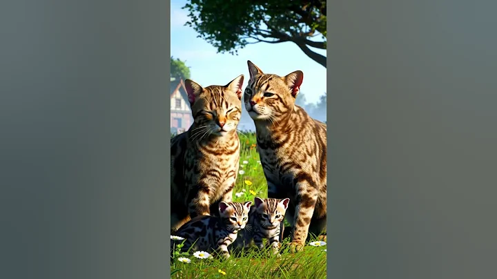 Video 9495001: cat kitten playing, cat funny adorable, cat cute funny adorable, cat enjoy playing, cat family playing, cat garden