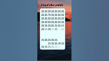 Find the odds 9 #braintrainig #quiz #sharpyourbrain #maths #sharpenyourbrain #puzzle