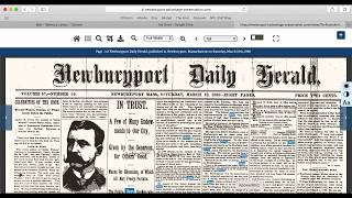 Tutorial: Newburyport Historical Newspapers-Part I