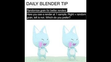 Daily Blender Tip #32 - Randomize Grain