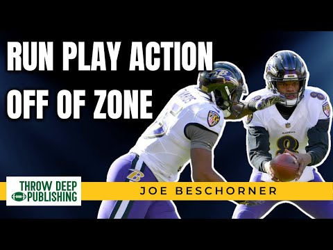 Running Play Action off of Zone - Protections and Game Film