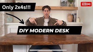 How to Make a Modern Desk with only 2x4s