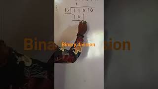Division of Binary Numbers #maths #binarydivision #binarymath #binaryarithmetic