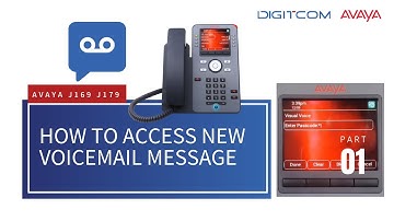 How To Access a New Voicemail Message on an Avaya J169 J179 Phone System.