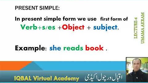 English Language Class-4 Tenses By Umama Akram/ Iqbal Virtual Academy/ Javed Iqbal