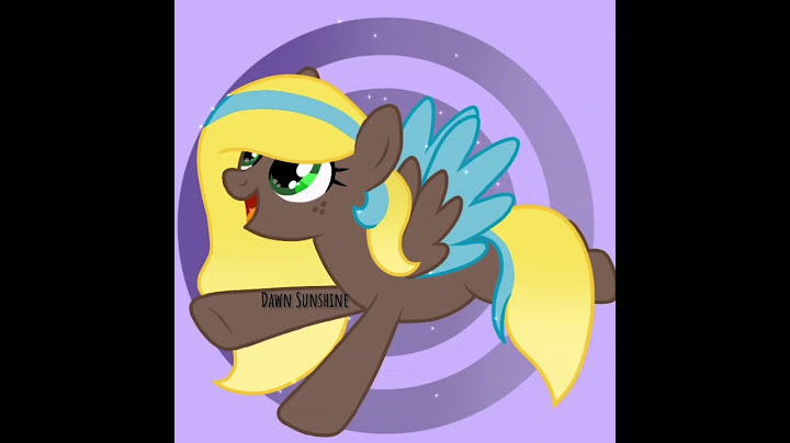 Mlp oc for SxnnyBear! (Speedpaint) By Dawn Sunshine