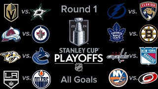 2024 Stanley Cup Playoffs | Round 1 | All Goals