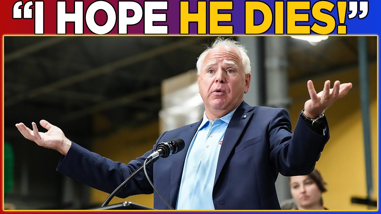 Tim Walz Says He HOPES Trump Dies Soon