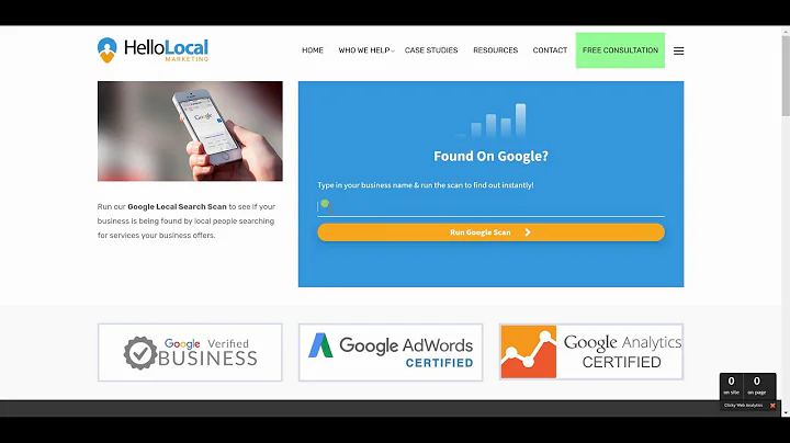 Roofing SEO - Case Study of Roofing Company and Google Scan Tool